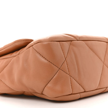 Chanel Lambskin Quilted Medium Chanel 19 Flap Brown 9 of 10