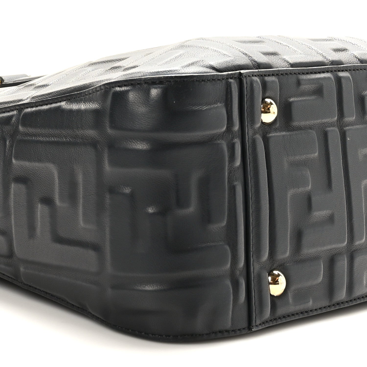 Fendi Nappa FF 1974 Embossed Small FF Tote Black 8 of 9