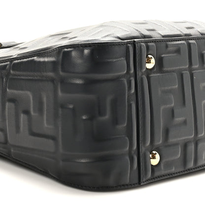 Fendi Nappa FF 1974 Embossed Small FF Tote Black 8 of 9