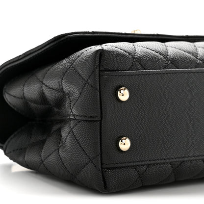 Chanel Caviar Quilted Mini Coco Handle Flap Black 9 of 14