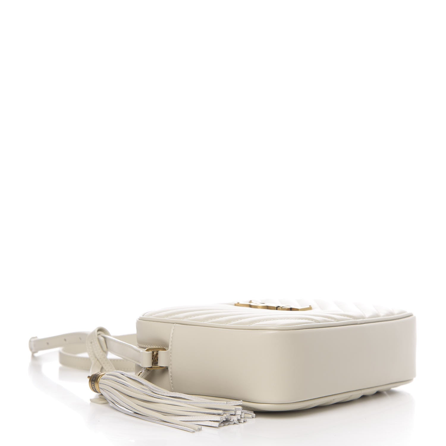 Saint Laurent Calfskin Matelasse Monogram Lou Camera Bag Crema Soft 3 of 8