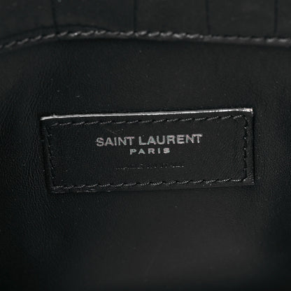 Saint Laurent Matte Alligator Baby Souple Sac de Jour Cocco Carbone 5 of 7