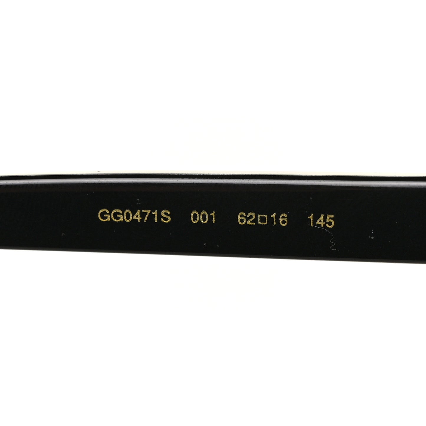 Acetate Oversize Square Frame Sunglasses GG0471S Black