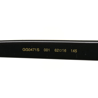 Gucci Acetate Oversize Square Frame Sunglasses GG0471S Black 7 of 8