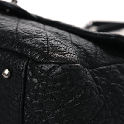 Chanel Crumpled Lambskin Quilted Large Tote Black 9 of 18