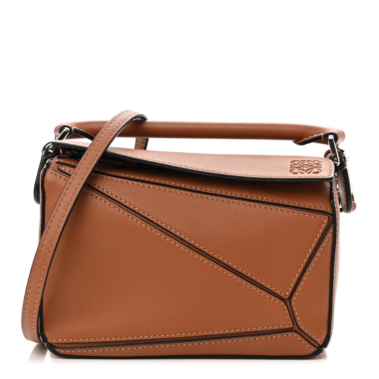 Loewe Calfskin Mini Puzzle Bag Tan 1 of 9