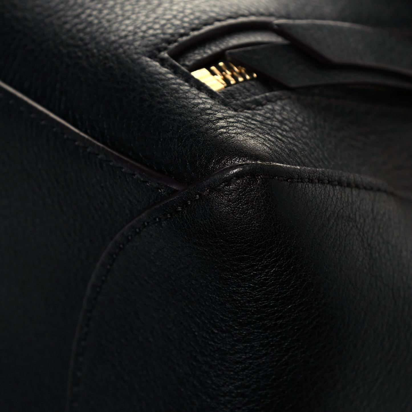 Calfskin Medium Faye Day Shoulder Bag Black