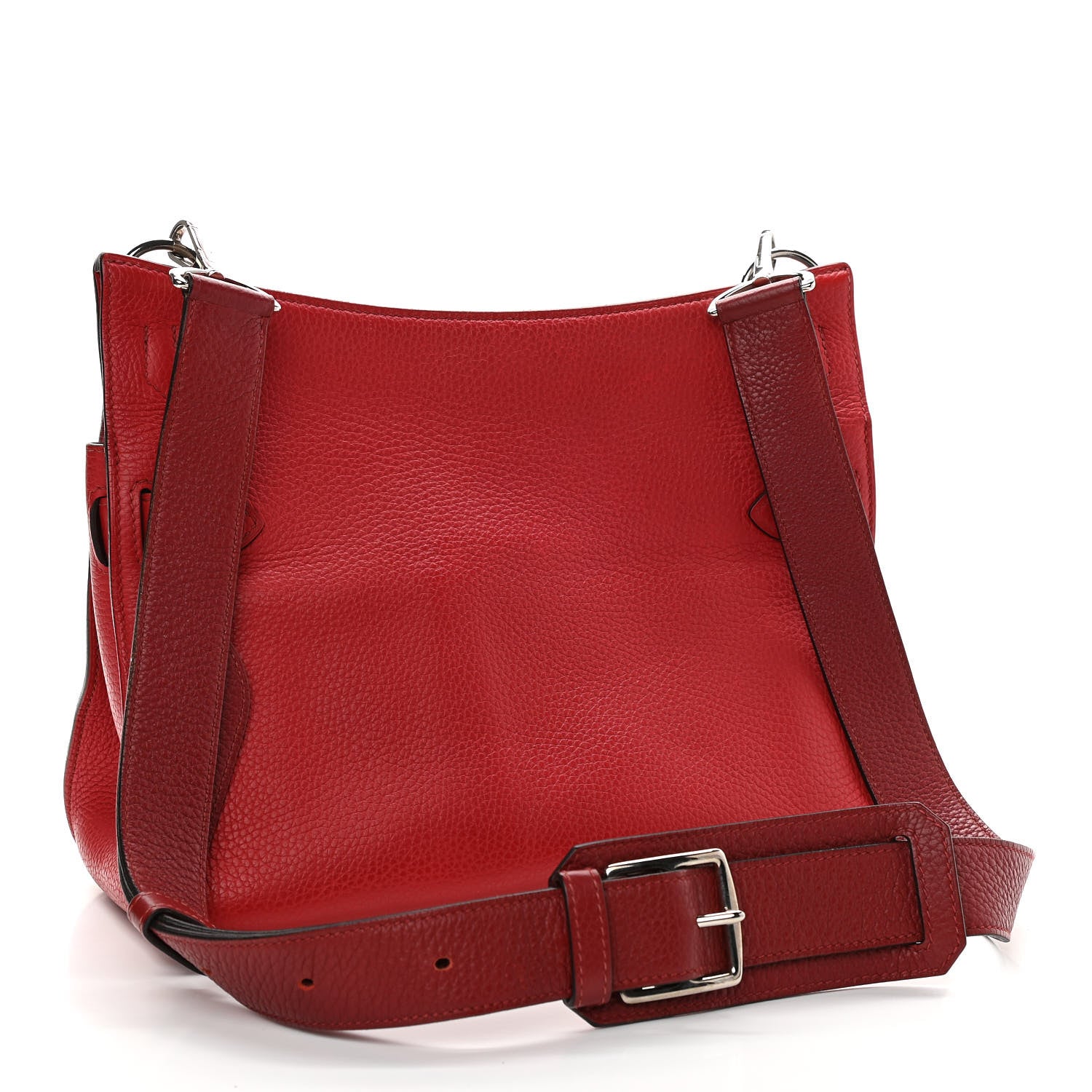 Hermes Taurillon Clemence Bi-Color Jypsiere 31 Rouge Casaque Rouge H 3 of 14