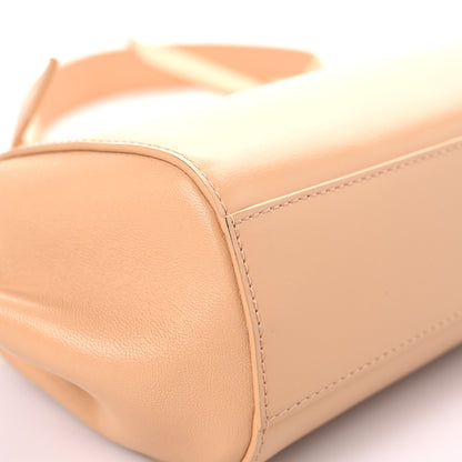 Bottega Veneta Calfskin Tip Clutch Almond 7 of 15