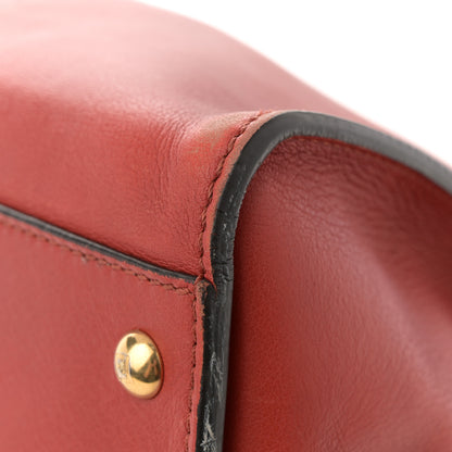Fendi Vitello Suede Large Peekaboo Iconic Satchel Terra di Siena 14 of 15