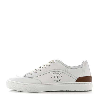 Hermes Calfskin Mens Get Sneakers 43 White 1 of 11