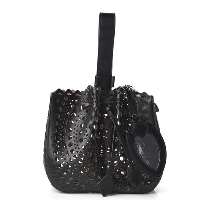 Alaia Lux Calfskin Vienne Rose-Marie 19 Bag Black 1 of 9