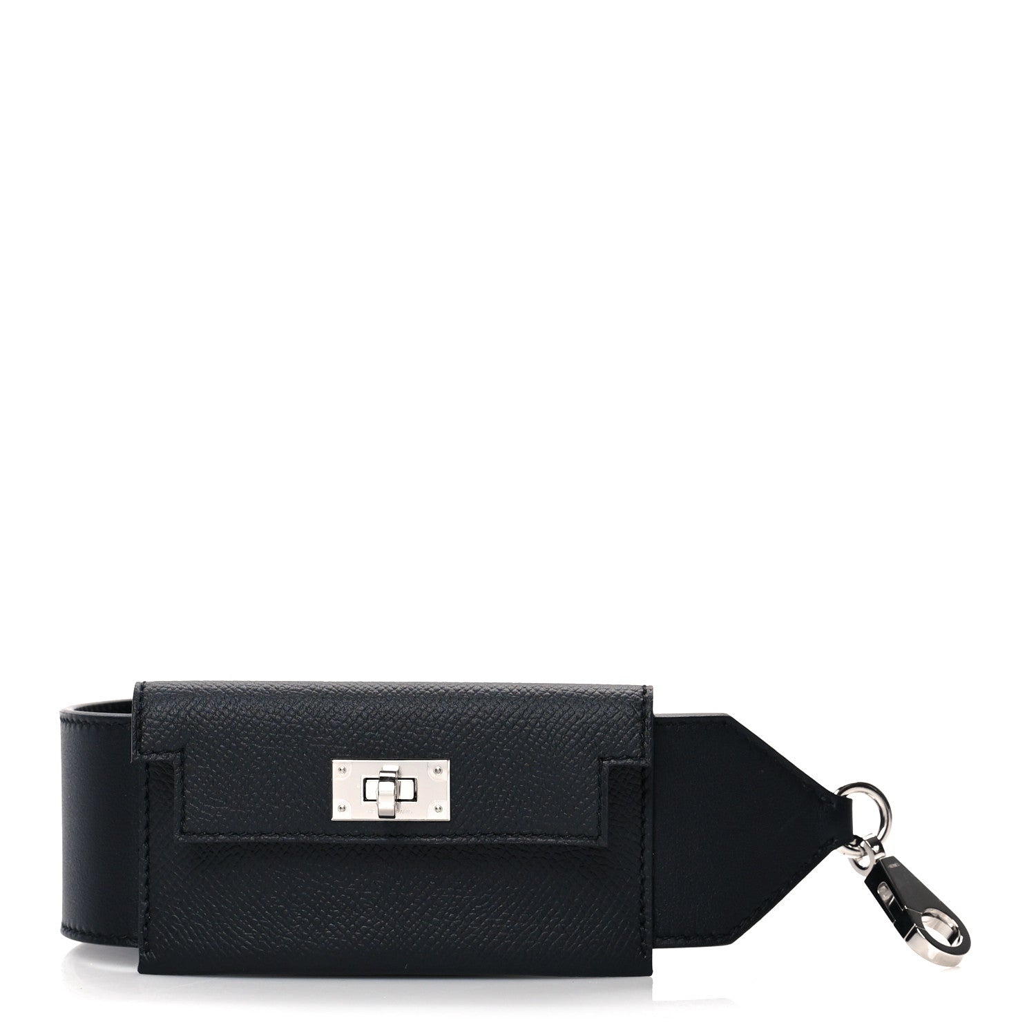 Hermes Swift Epsom Pocket Kelly Shoulder Strap Black 1 of 5