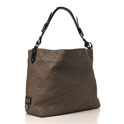 Louis Vuitton Monogram Lambskin Antheia Hobo PM Olive 3 of 8