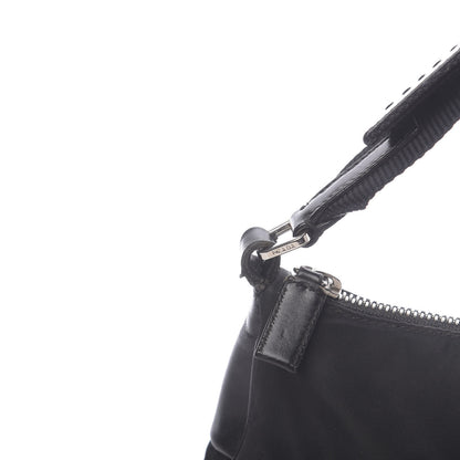Prada Tessuto Nylon Soft Calf Shoulder Bag Black 8 of 13