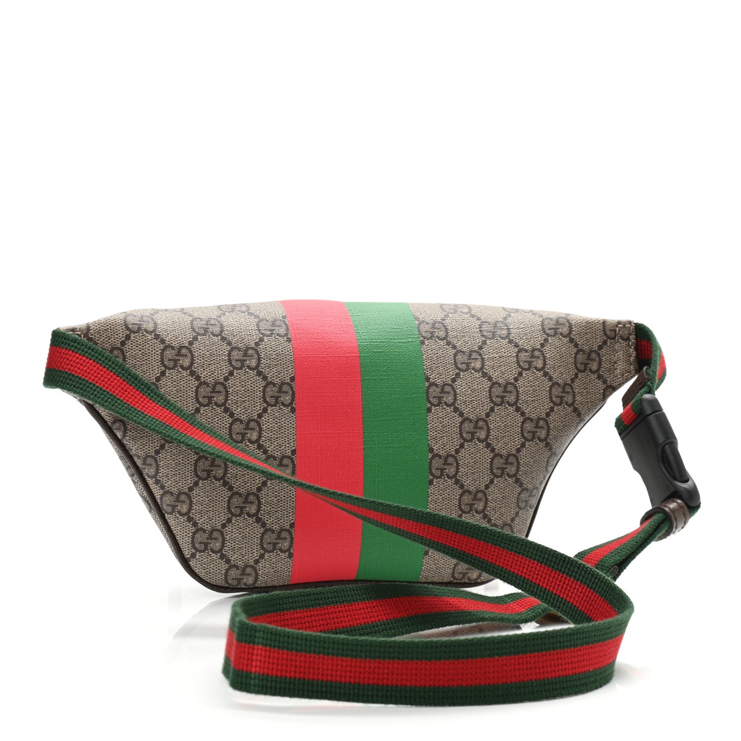 Gucci GG Supreme Monogram Textured Dollar Calfskin Gucci Tiger Belt Bag Beige Ebony Lobster Red New Shamarock New Acero 3 of 10