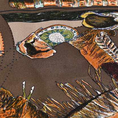 Hermes Silk Les Danses Des Indiens Scarf 90 6 of 10