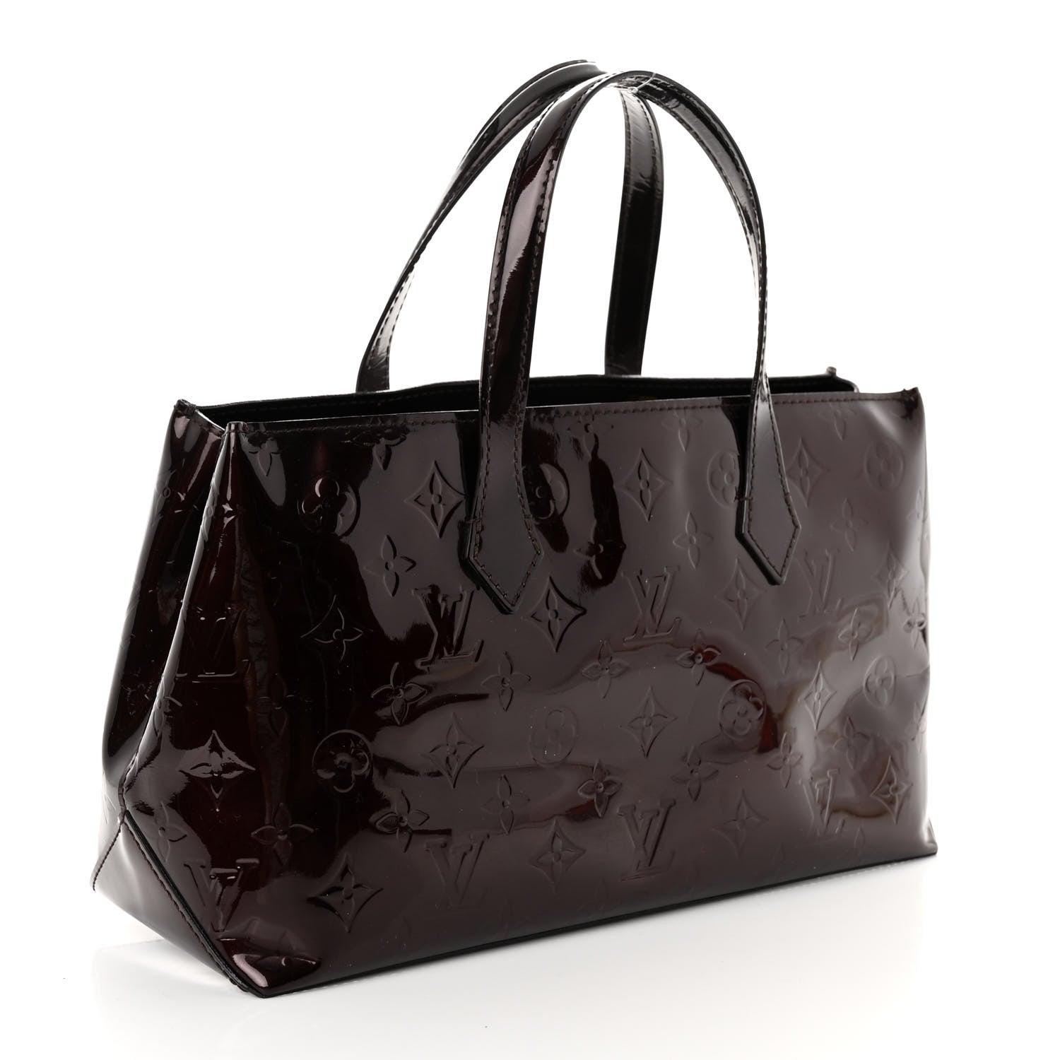 Louis Vuitton Vernis Wilshire PM Amarante 3 of 9