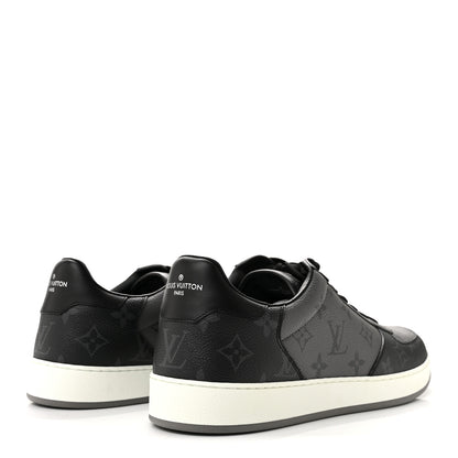 Louis Vuitton Reverse Monogram Eclipse Rivoli Mens Sneakers 10 Black 5 of 10