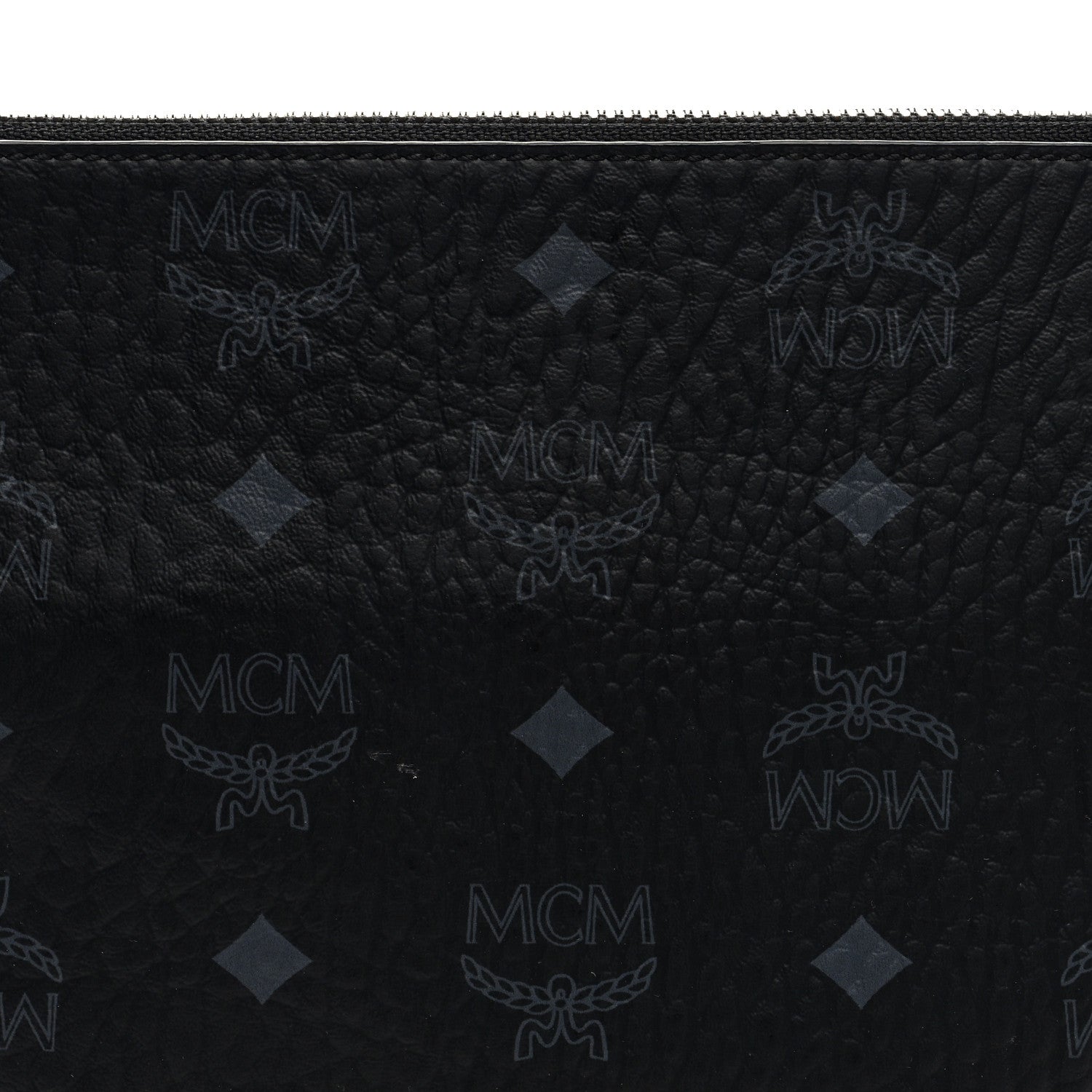 MCM Visetos Medium Crossbody Pouch Black 7 of 9