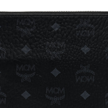 MCM Visetos Medium Crossbody Pouch Black 7 of 9