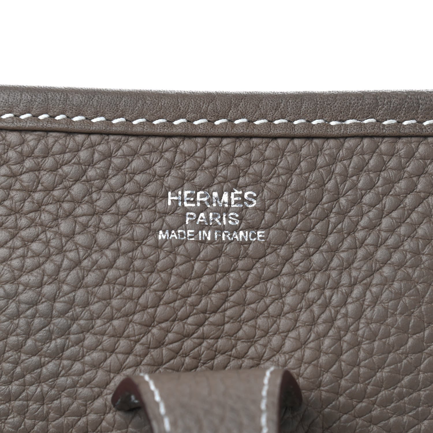 Hermes Taurillon Clemence Evelyne III PM Etoupe 8 of 12