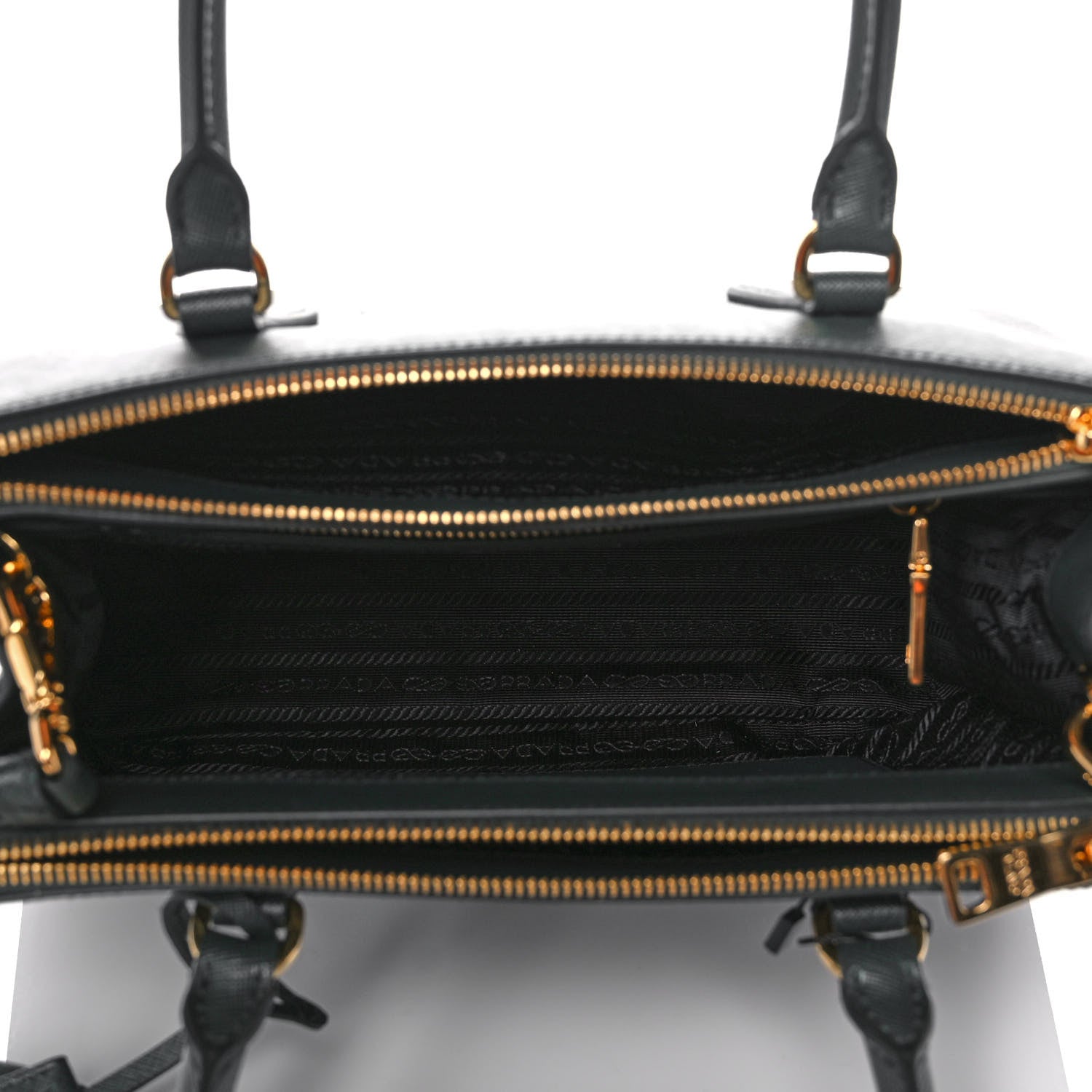 Prada Saffiano Small Galleria Double Zip Tote Smeraldo 5 of 9