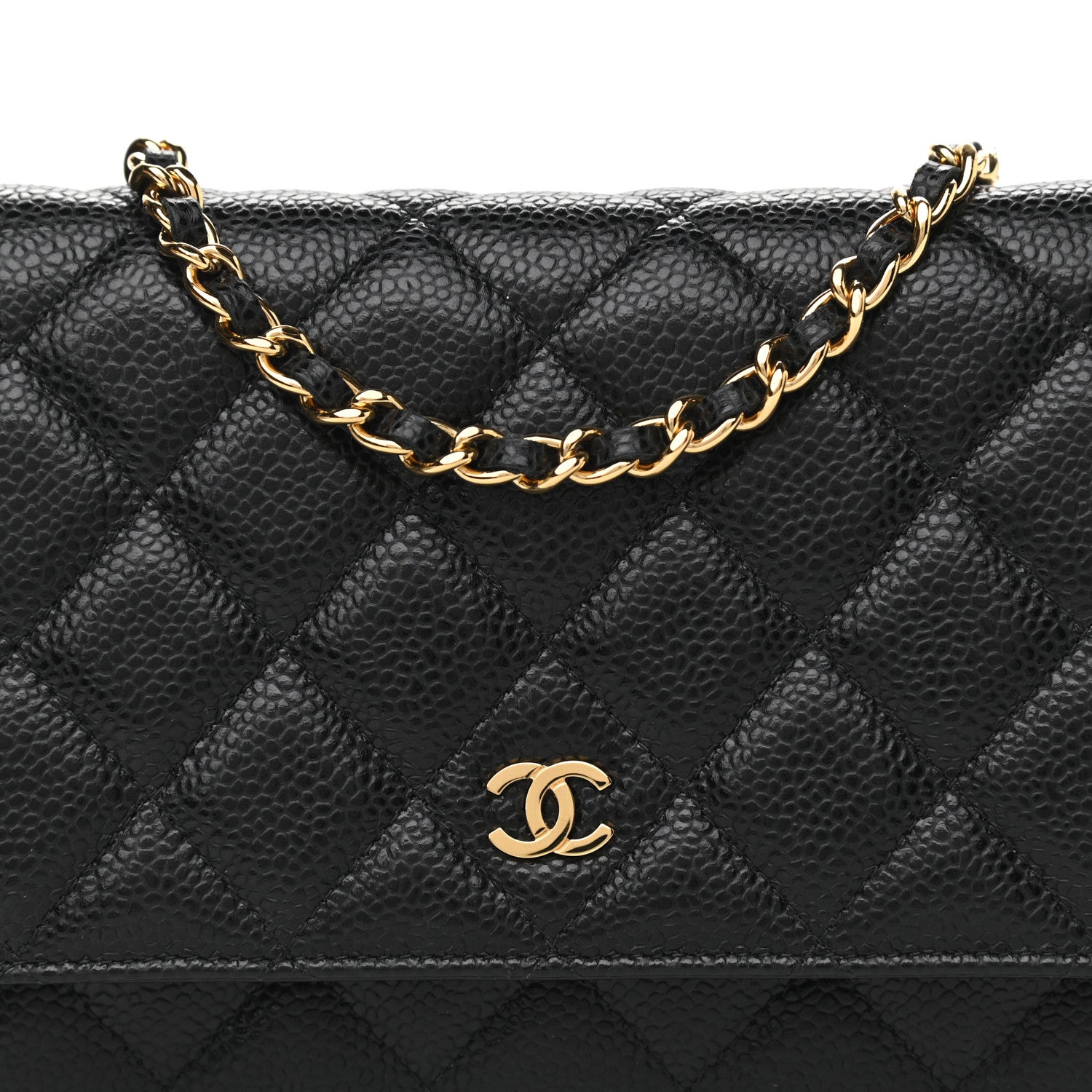 Chanel Caviar Quilted Wallet On Chain WOC Black 13 of 16
