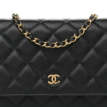 Chanel Caviar Quilted Wallet On Chain WOC Black 13 of 16