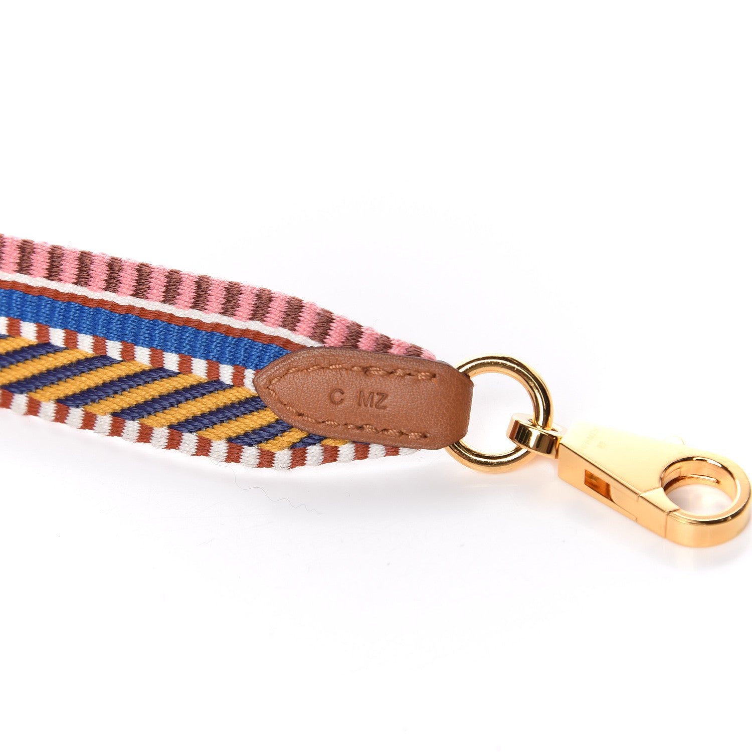Hermes Toile Swift 25mm Sangle Cavale Shoulder Strap Amber Rose Ete Gold 4 of 4