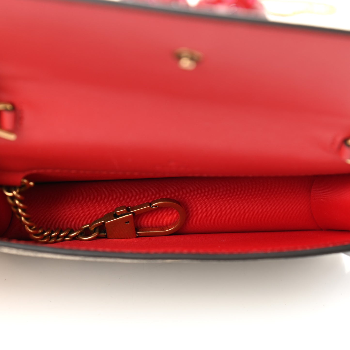 GG Supreme Monogram Mini Cherry Chain Bag