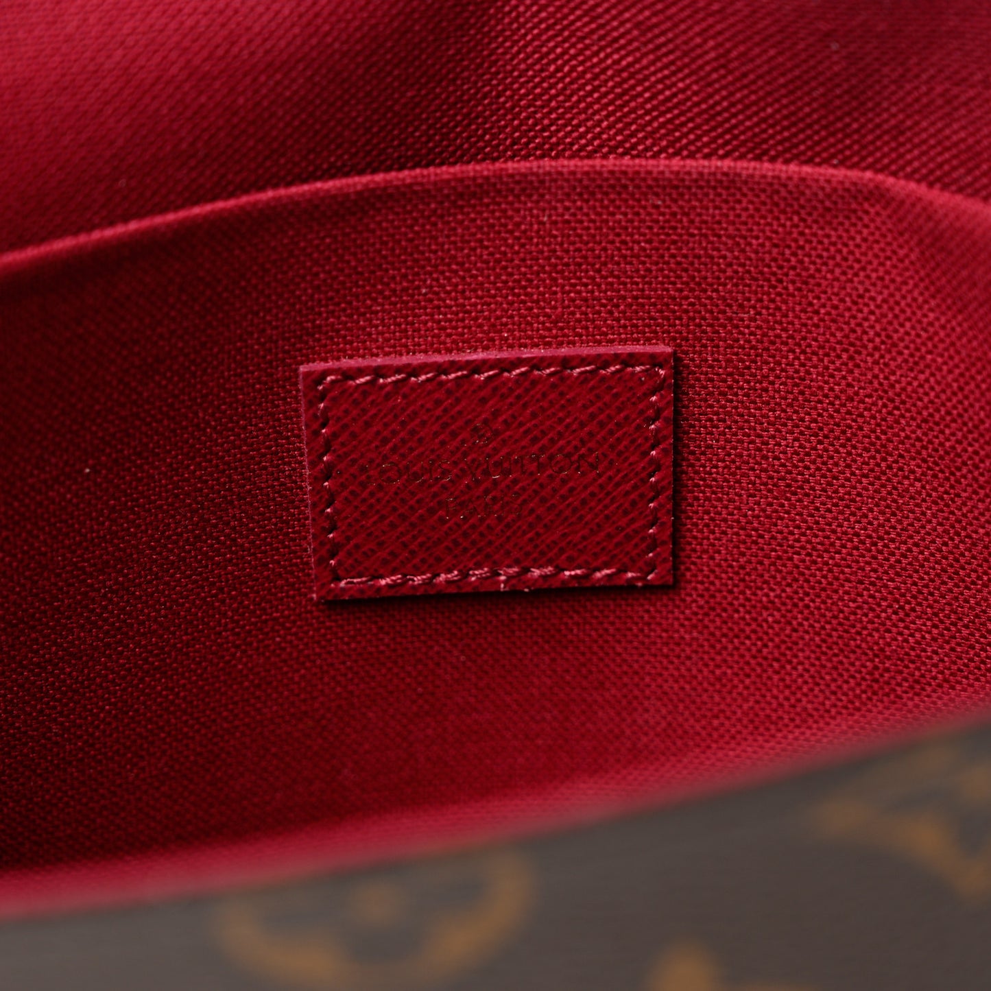 Monogram Pochette Felicie Chain Wallet Fuchsia