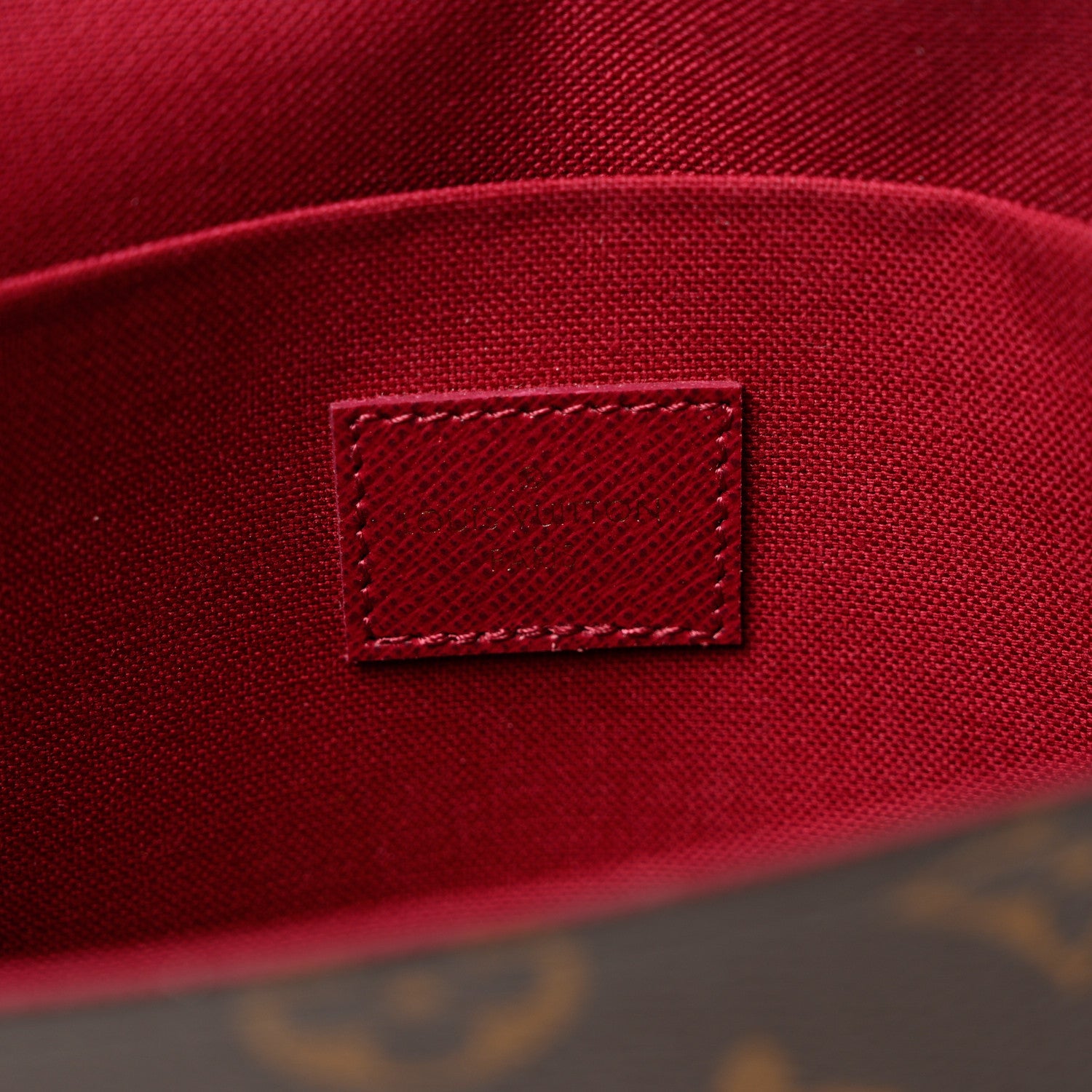 Louis Vuitton Monogram Pochette Felicie Chain Wallet Fuchsia 6 of 7
