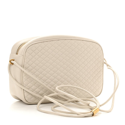 Saint Laurent Lambskin Quilted Victoire Camera Bag Blanc Vintage 3 of 11