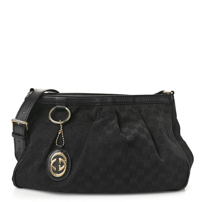 Gucci Monogram Sukey Messenger Bag Black 1 of 12