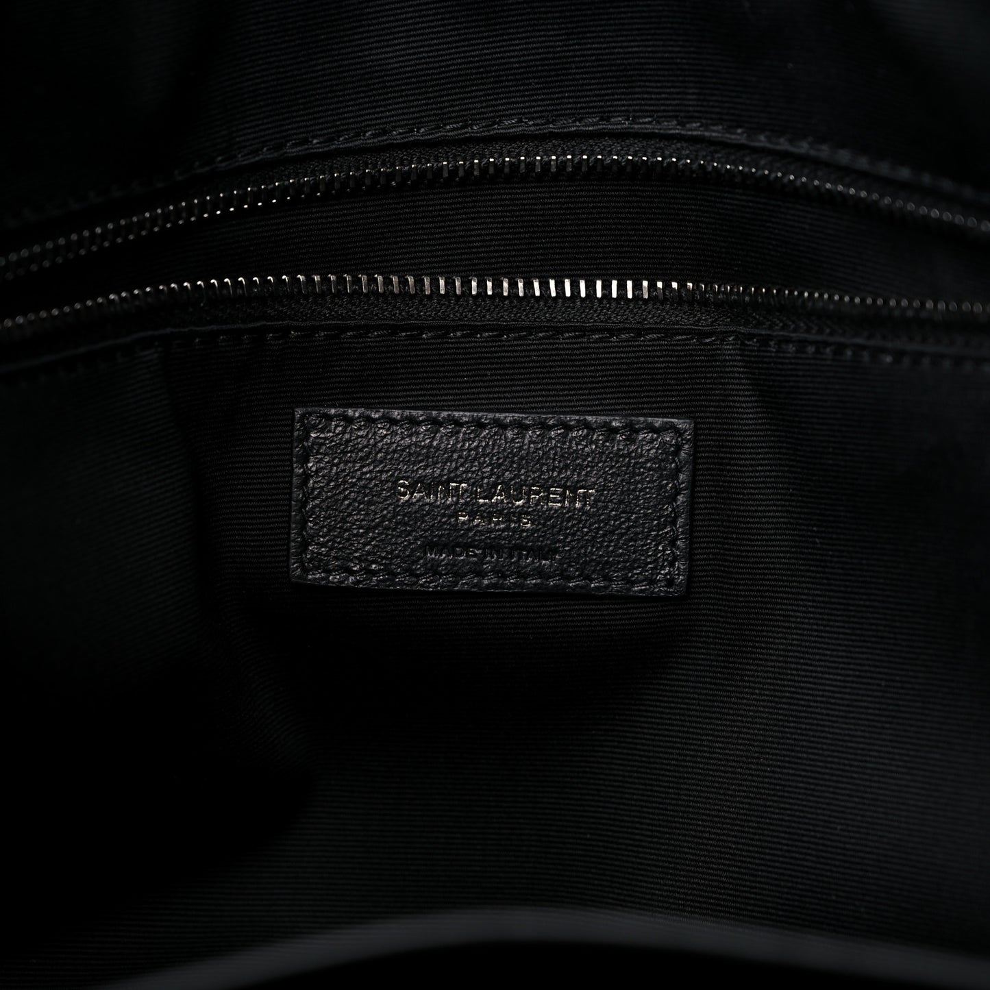 Crinkled Calfskin Matelasse Monogram Large Niki Shopper Tote Black
