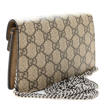 Gucci GG Supreme Monogram Super Mini Dionysus Shoulder Bag Taupe 3 of 9