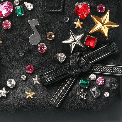 Saint Laurent Calfskin Crystal Embellished Nano Sac de Jour Black 9 of 12
