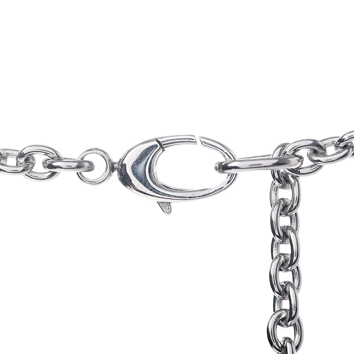 Gucci Sterling Silver Bamboo Horsebit Pendant Necklace 5 of 7