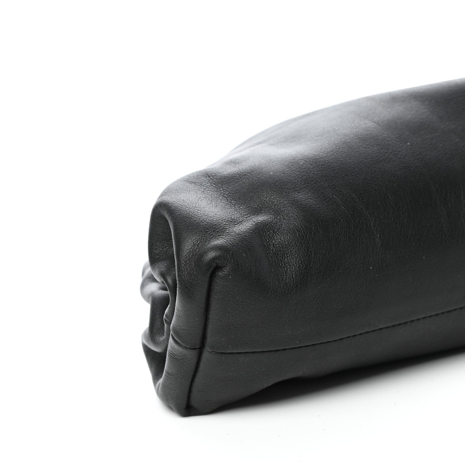 Bottega Veneta Smooth Butter Calf The Pouch Oversized Clutch Black 8 of 9