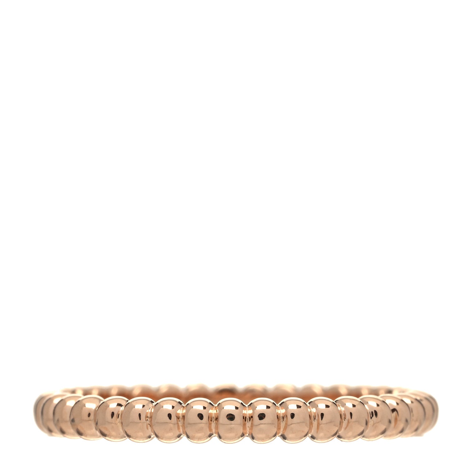 Van Cleef & Arpels 18K Rose Gold Small Perlee Ring 53 6.5 1 of 4
