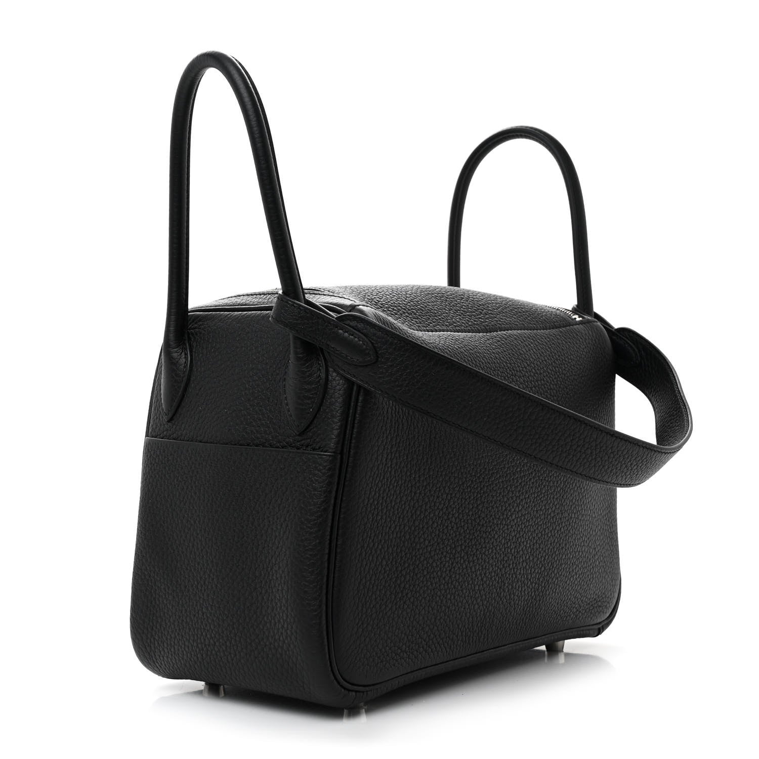 Hermes Taurillon Clemence Lindy 26 Black 3 of 11