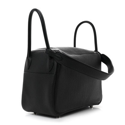 Hermes Taurillon Clemence Lindy 26 Black 3 of 11