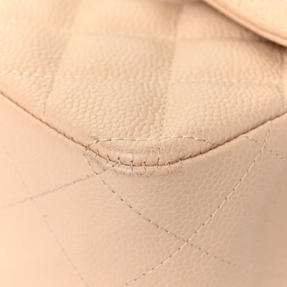 Chanel Caviar Quilted Jumbo Double Flap Beige Clair 12 of 16