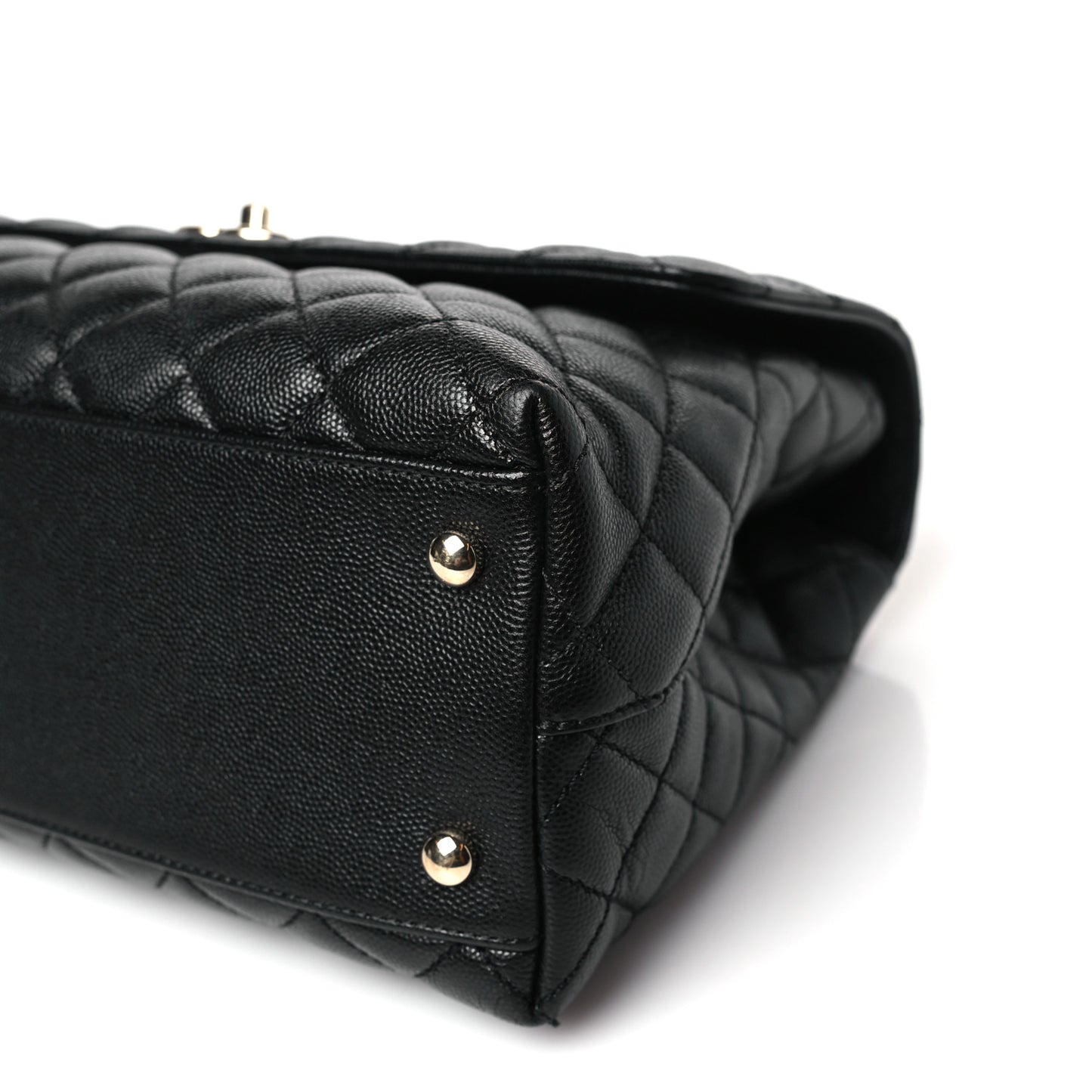 Caviar Quilted Medium Coco Handle Flap