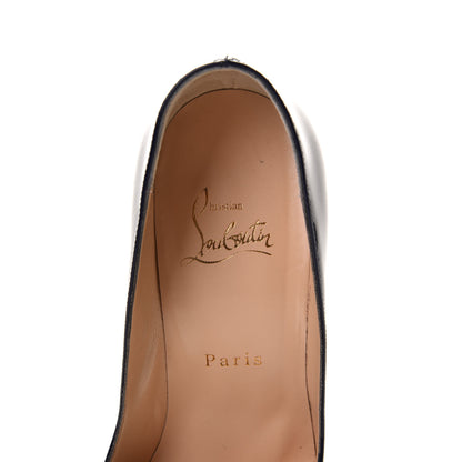 Christian Louboutin Patent Pigalle Follies 100 Pumps 37 China Blue 6 of 8
