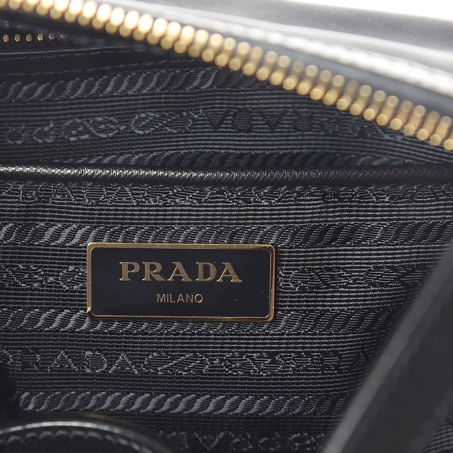 Prada Tessuto Nylon Saffiano Tote Black 6 of 9
