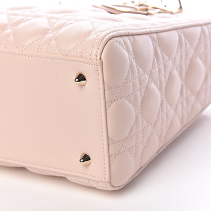 Christian Dior Lambskin Cannage Medium Lady Dior Light Pink 9 of 12