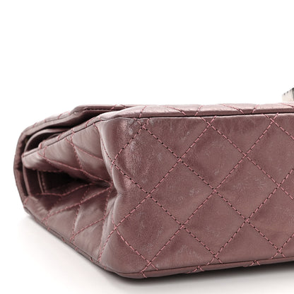 Chanel Metallic Aged Calfskin Quilted 2.55 Reissue 226 Flap Rose Fonce 9 of 12