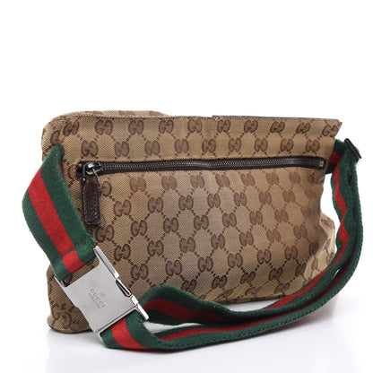 Gucci Monogram Web Belt Bag Dark Brown 3 of 15